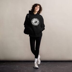 Home unisex relax hoodie black front 69f522e97f4a9